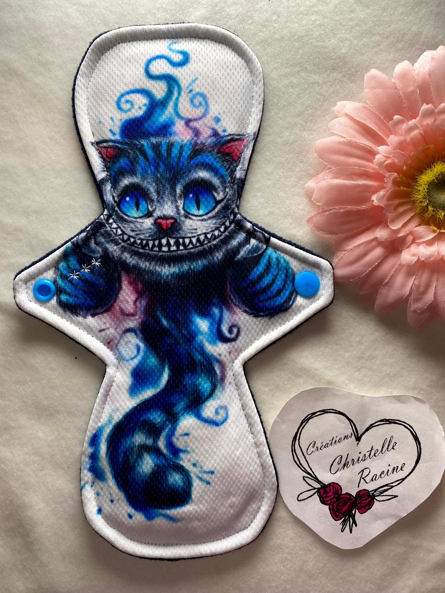 Serviette hygiénique - Abondante - 10'' - Chat bleu