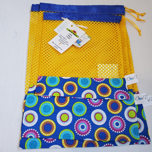 Sac en filet - Kit 3 sacs - Cercles