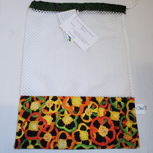 Sac en filet - Grand - Poivrons