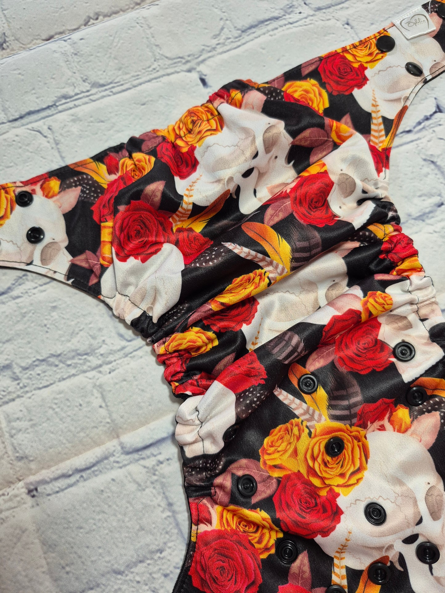 Couche - Créations Ophélia - Crânes et Fleurs