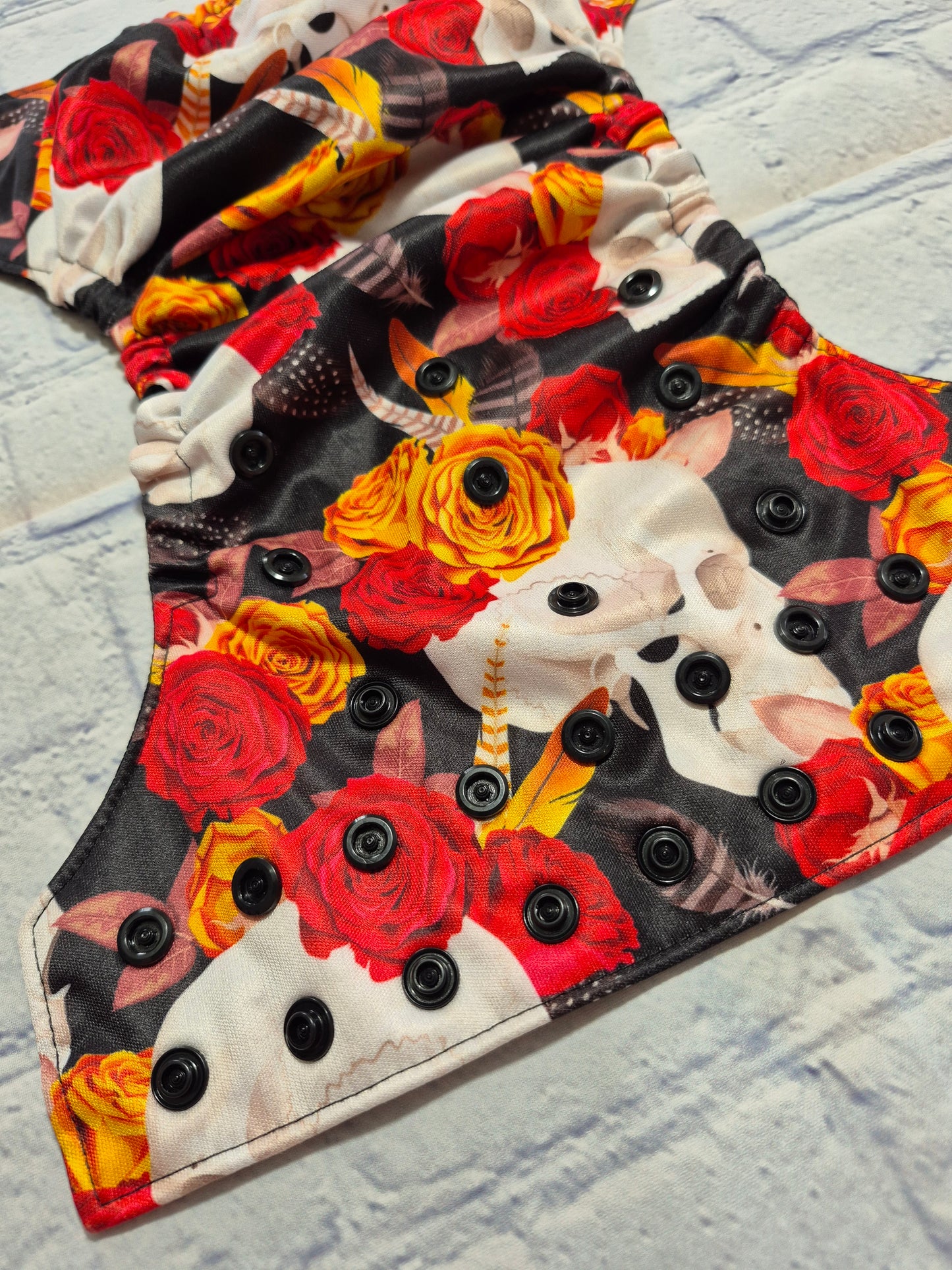 Couche - Créations Ophélia - Crânes et Fleurs