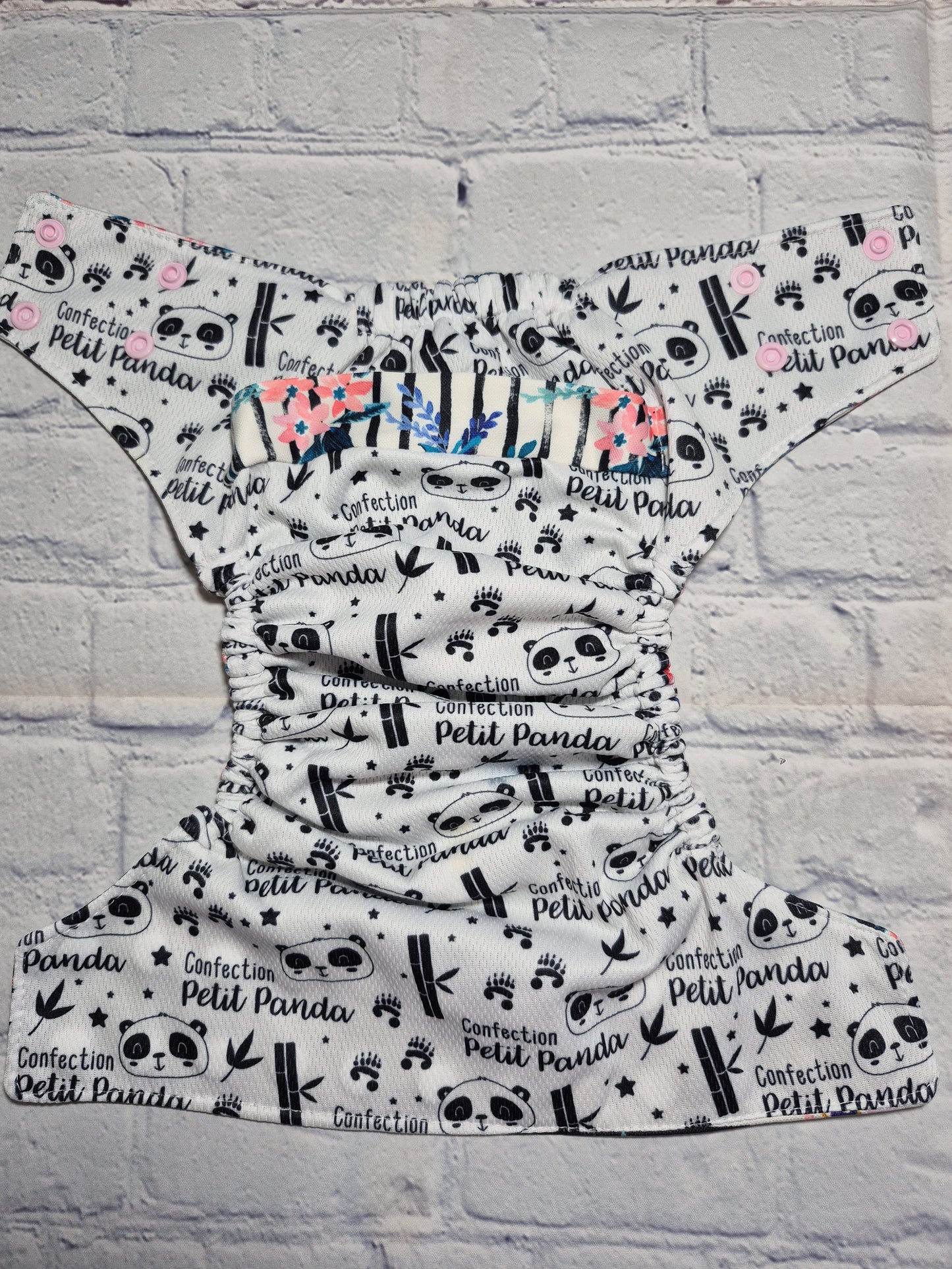 Couche - Petit Panda - Fleurs