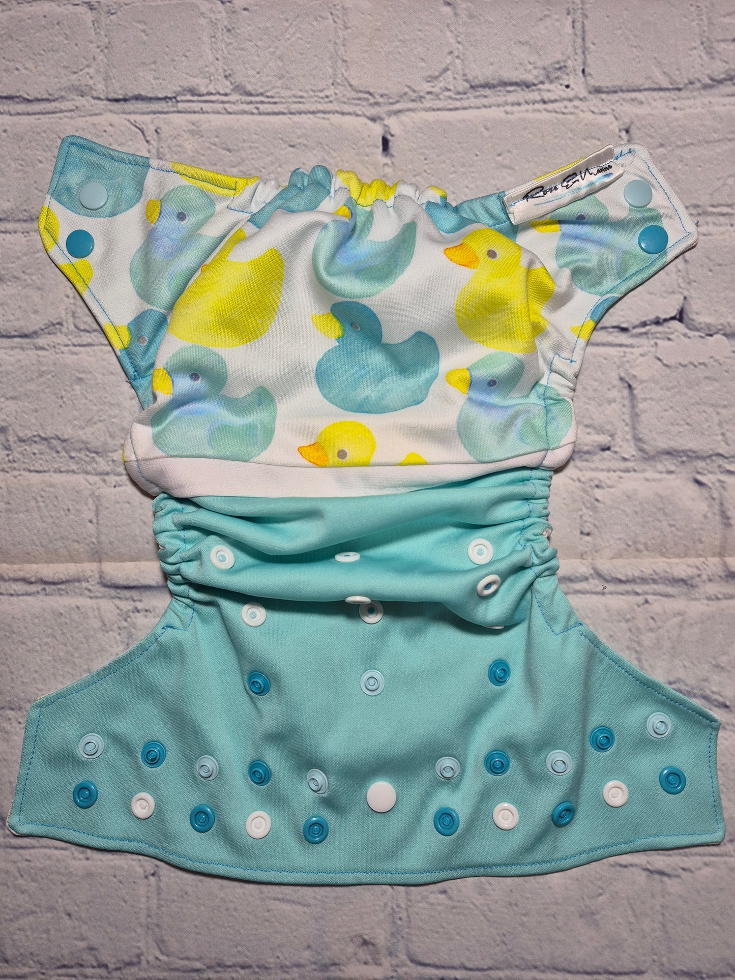 Couche - Rose et Marine - Canards