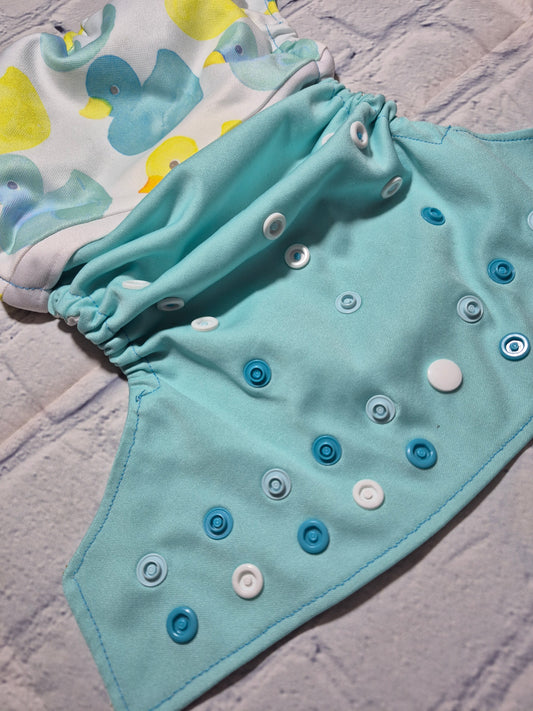 Couche - Rose et Marine - Canards