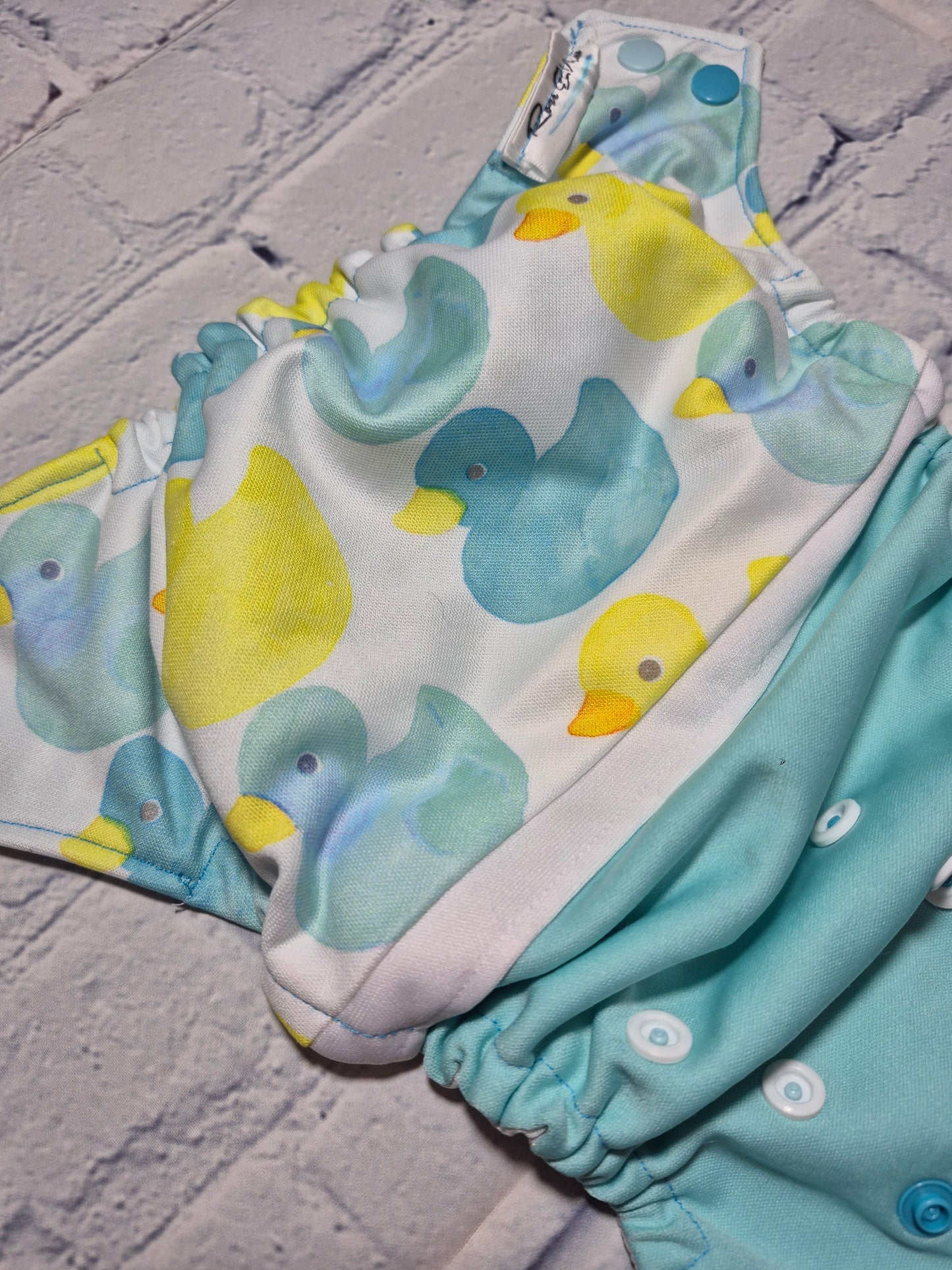 Couche - Rose et Marine - Canards